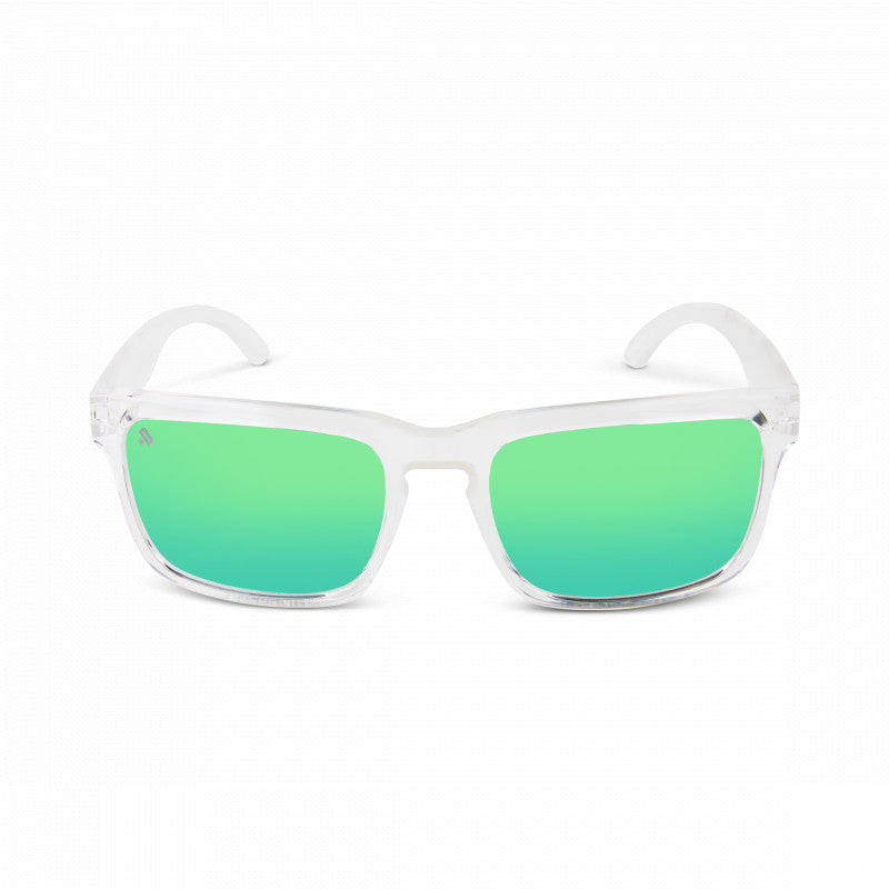 Green mirrored polarized sunglasses best sale